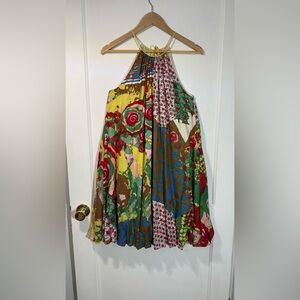 Cathrine Malandrino Patchwork Dress 100% Cotton